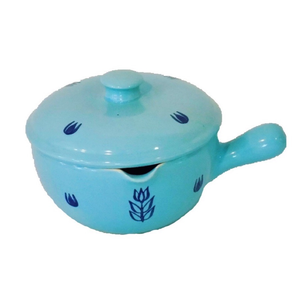 Cronin/Cameron Blue Tulip One Quart Casserole Pot